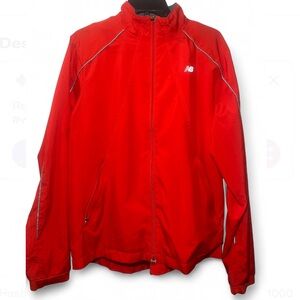 New Balance Men's Bright Red Windbreaker
